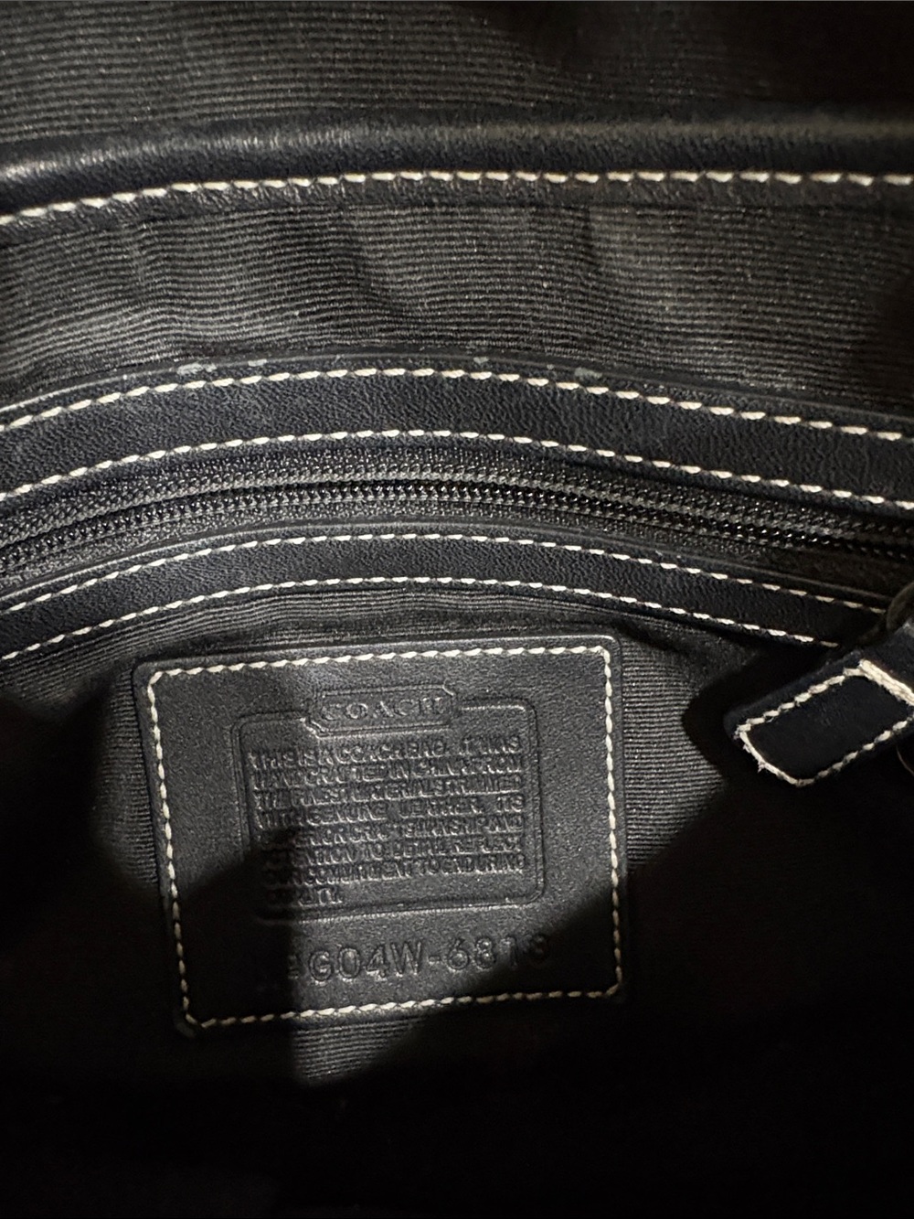 Coach Black and Brown Signature Canvas Shoulder Bag - Picture 8 of 9